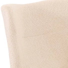 Mendler Lounge-Sessel HWC-N65 Chenille 75 x 99 x 75 cm creme-beige drehbar