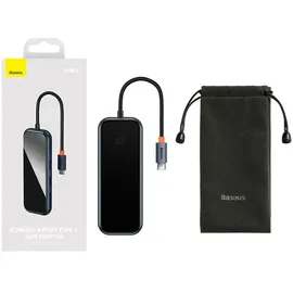 Baseus HUB USB-C na 4xUSB 3.0 dunkelgrau