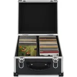 vidaXL CD-Koffer für 40 CDs Aluminium ABS Schwarz