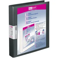 Veloflex Präsentationsringbücher DIN A4 40 mm Schwarz 10 St.