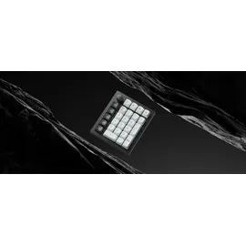 Keychron Q0 HE Kabelloser Magnetisches Numpad, 2,4 GHz/Bluetooth 5.1, Schnelltrigger, RGB, programmierbarer mit QMK, Hot-Swap-fähig, CNC-gefrästes Aluminium-Numpad für Mac, Windows und Linux – Schwarz