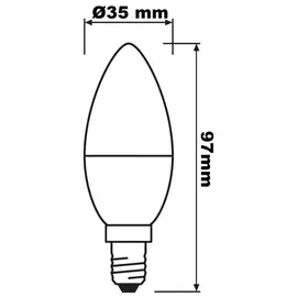 Philips LED-Lampe Classic Candle E14 4,3 W warmweiß 1 St.