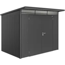 Biohort Metall-Gerätehaus AvantGarde Gr. A5 dunkelgrau-metallic Doppeltür