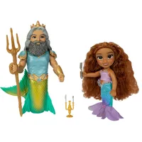 Jakks Pacific Disney Arielle die Meerjungfrau Arielle & Triton Set 15cm