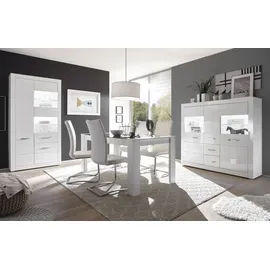Home Affaire Vitrine 100 x 35 x 198 cm Weiß