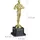 Relaxdays Siegerfigur Gold,Schwarz