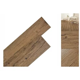 vidaXL PVC Laminat Dielen Selbstklebend 5,21 m2 2 mm Walnuss-Braun