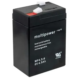 Powery Ersatzakku für Boote Modellbau Wohnmobile Hobby Camping 6V 4,5Ah (ersetzt auch 4Ah 5Ah)