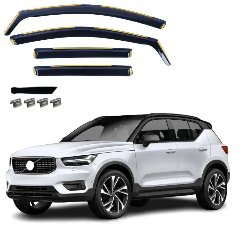 Komplettset mit 4 Windabweisern für Volvo XC40 2019 +