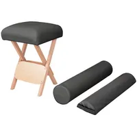 VidaXL Massage-Klapphocker 12 cm dicker Sitz & 2 Nackenrollen