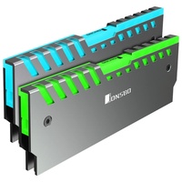 Jonsbo NC-2 2x RGB-RAM Kühler - RGB-Beleuchtung - silber, RAM-Kühler, 2er-Pack (NC-2 AURAX2)