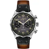 Junghans 27/3493.00 Meister Pilot Chronoscope Fliegeruhr Braun/Anthrazit