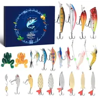 Angel-Adventskalende, 24-tägiger Countdown für Angler mit Überraschungen, ideal für Männer und Teenager, Perfektes Weihnachtsgeschenk