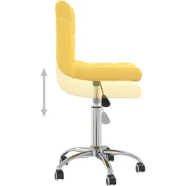 vidaXL Bürostuhl Drehbar Stoff Gelb