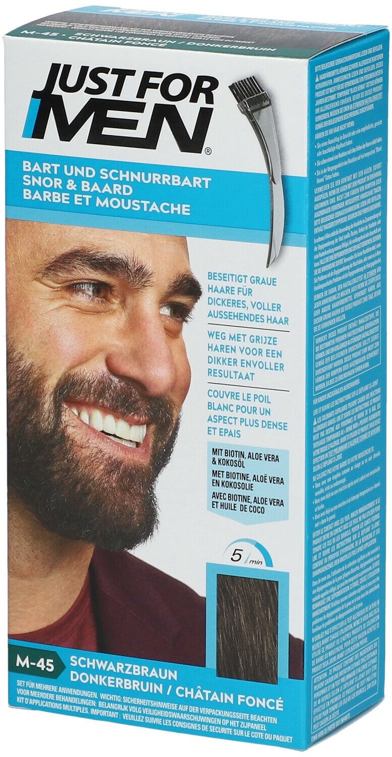Just For Men® Coloration moustache & barbe M54 Châtain foncé 28,4 ml gel(s)