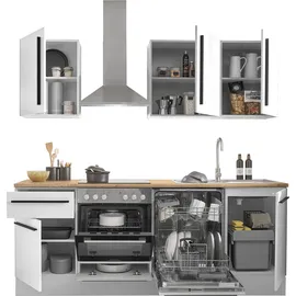 BASIC by Balculina Winkelküche Denver L-Form 220 cm Weiß