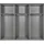 WIMEX Schwebetürenschrank Gibraltar 270 x 210 x 64 cm Grau