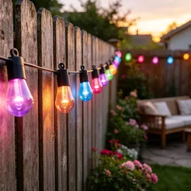 Calex LED Lichterkette 10 Lampen 5 m Schwarz
