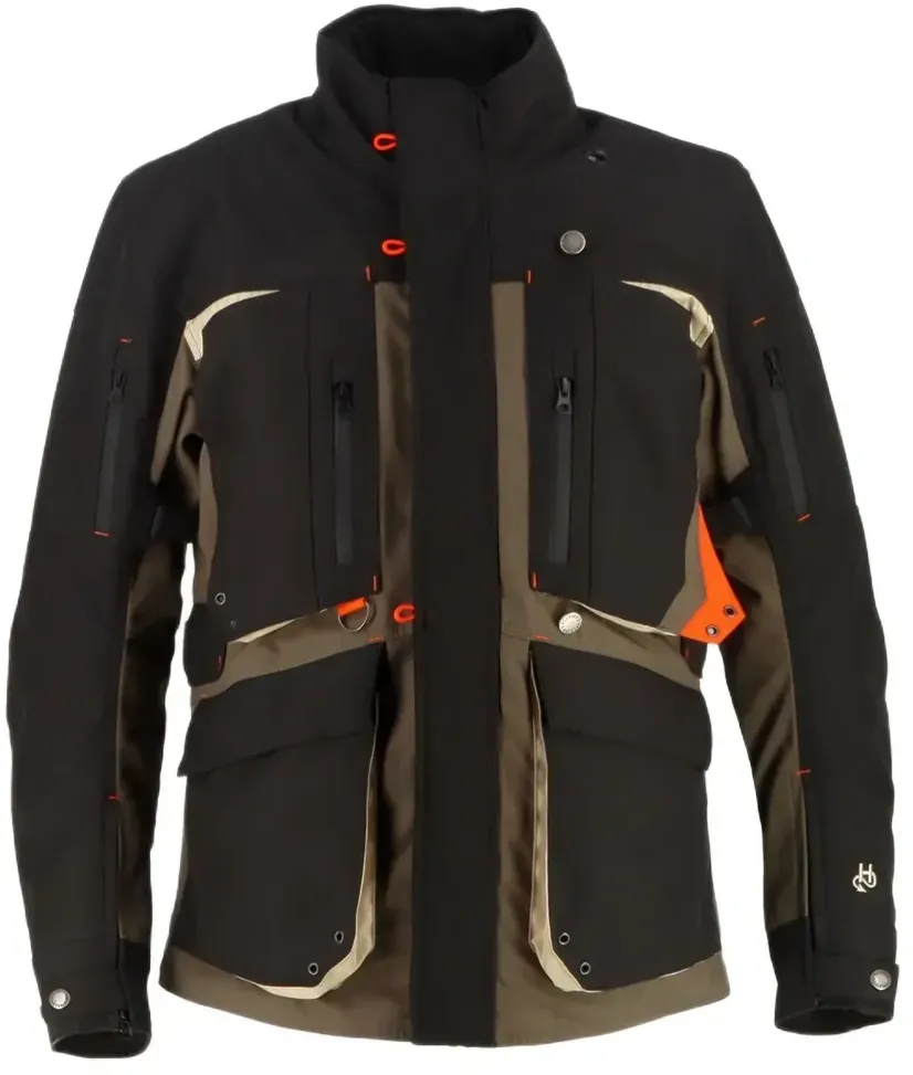 Helstons Odo Weste - Black / Khaki / Beige / Orange - M