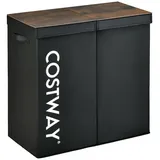 Costway Waschkabine 62 x 31 x 60 cm 1-tlg. schwarz