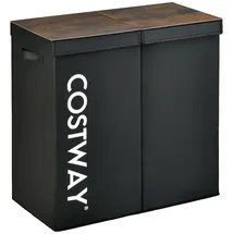 Costway Waschkabine 62 x 31 x 60 cm 1-tlg. schwarz
