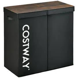 Costway Waschkabine 62 x 31 x 60 cm 1-tlg. schwarz