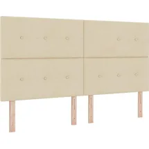 vidaXL Kopfteil mit Kopfteil Creme 180 cm