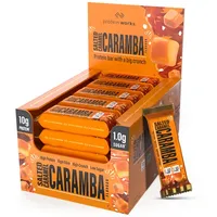 Der Big Little Protein Riegel | 20er Pack, Gesalzenes Karamell Caramba Geschmack, Proteinreich, Zuckerarm, Ballaststoffreich | Protein Works