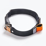 WOWWOW Professional Hundehalsband mit Leine, schwarz M