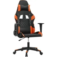 VidaXL Gaming-Stuhl Schwarz und Orange Kunstleder