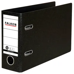 Falken 11285905 20x Ordner A5 quer Hartpappe, Rücken 50mm - Schwarz