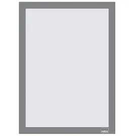 NOBO Magnetrahmen selbstklebend silber A4, 2 St.
