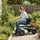 Relaxdays Gartenhocker 46 x 110 x 86 cm schwarz