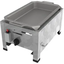 ChattenGlut Gasbräter 1-flammig 3,6 kW 340 x 530 x 270 cm Edelstahl inkl. Pfanne
