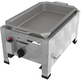 ChattenGlut Gasbräter 1-flammig 3,6 kW 340 x 530 x 270 cm Edelstahl inkl. Pfanne