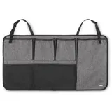 Hama 00121344 Auto Kofferraum-Organizer für Rückwand, Schwarz/Grau