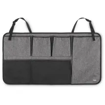 Hama 00121344 Auto Kofferraum-Organizer für Rückwand, Schwarz/Grau