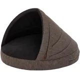 HOBBYGARDEN Hundematratze Haustierbett Hundehütte Kissen Liegen Hundehöhle Bett Sofa Hundekorb Tierbett Hunderuheplatz Hundesofa Matratze, 65 x 65 cm, Braun