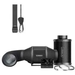 AC Infinity Luftfilter-Set PRO 100 mm | Inline-Ventilator mit Smart Controller und Aktivkohlefilter