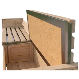 Weka Sitzbank Killarney Anthrazit 285 x 285 x 63 cm