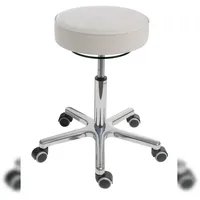 Proregal Drehhocker Indianapolis High Kunstleder 53 x 54-72 x 53 cm Weiß
