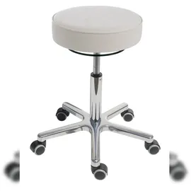 Proregal Drehhocker Indianapolis High Kunstleder 53 x 54-72 x 53 cm Weiß