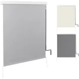 Woltu Aluminium Senkrechtmarkise 140 x 140 cm Grau