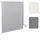 Woltu Aluminium Senkrechtmarkise 140 x 140 cm Grau