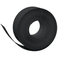 vidaXL Rasenkante Schwarz 10 m 20 cm Polyethylen
