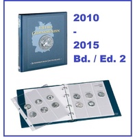 10 Euro Münzalbum Vordruckalbum Lindner 1117M2 Vordruckblätter Hüllen 2010-2015