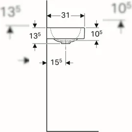Geberit iCon xs Handwaschbecken 53 x 31 cm (124053000)