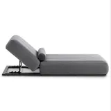 Idimex Sonnenliege 213 x 91 x 32 cm Grau