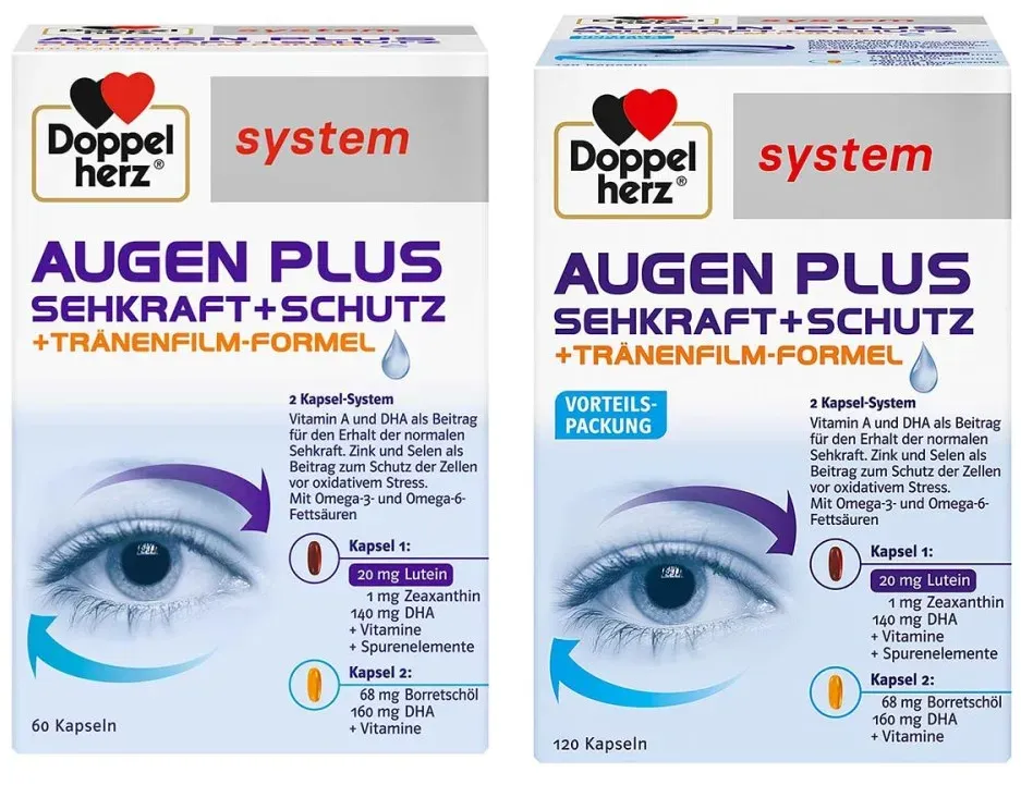 Doppelherz Augen Plus Sehkraft+schutz System Kapseln