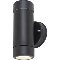 Rabalux Außenwandleuchte Medina, GU10, schwarz, Minimal, IP44, 16cm -